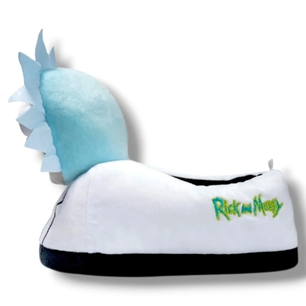 NEW Rick And Morty Slippers Adult Swim 3D Plush 11 12 NWT “Wubba Lubba Dub Dub!”